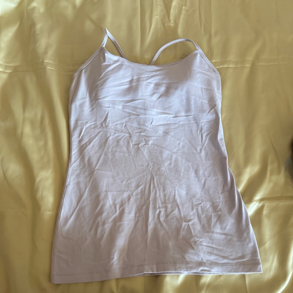 Lululemon Power Light Pink Y Tank Size 8